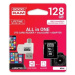 GOODRAM microSDXC karta 128GB M1A4 All-in-one (R:100/W:10 MB/s), UHS-I Class 10, U1 + Adapter + 