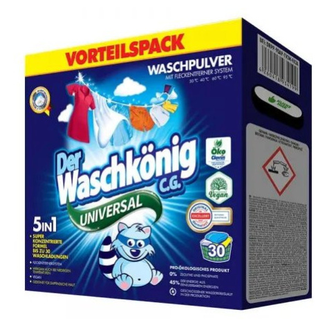 Waschkönig Universal prášok na pranie 1,95kg 30 praní