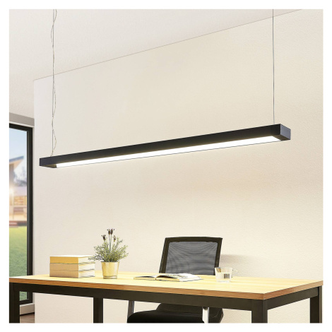 Arcchio Cuna závesné LED, čierna, hranaté 162 cm