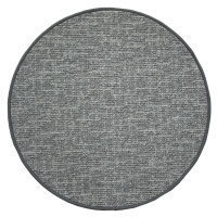 Kusový koberec Alassio šedý kruh - 120x120 (průměr) kruh cm Vopi koberce