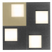 BANKAMP Cube stropné svetlo 32W 28x28 cm, antracit