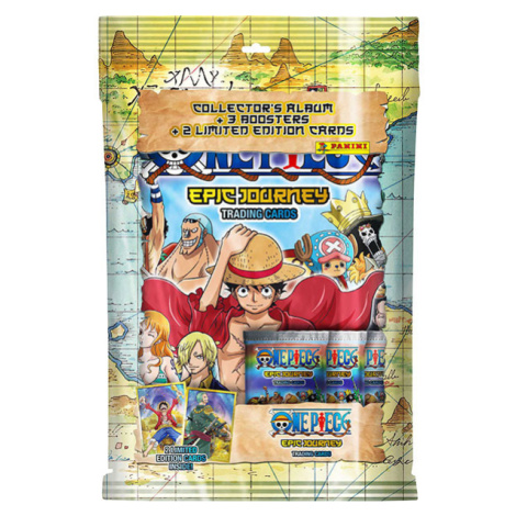 Panini Books One Piece Epic Journey Trading Cards Starter Set Album + Limited Cards