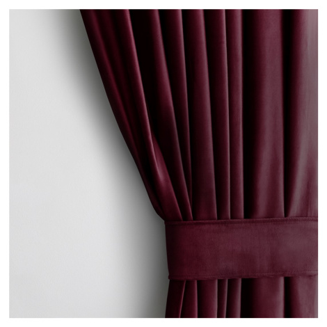 Záves AmeliaHome Velvet 140x 245 cm vínový