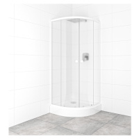 Set sprchovacieho kúta a vaničky, štvrťkruh 80x80 cm Multi Basic SIKOBKMUS80CH0