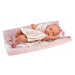 Llorens 63544 NEW BORN DIEVČATKO- realistická bábika bábätko s celovinylovým telom - 35 c