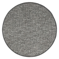 Kusový koberec Alassio hnědý kruh - 160x160 (průměr) kruh cm Vopi koberce
