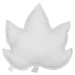 Dadaboom.sk Ľanový vankúš javorový list svetlo sivá 43×43 cm