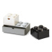 LEGO® stolné boxy so zásuvkou Multi-Pack 3 ks - čierna, biela, šedá