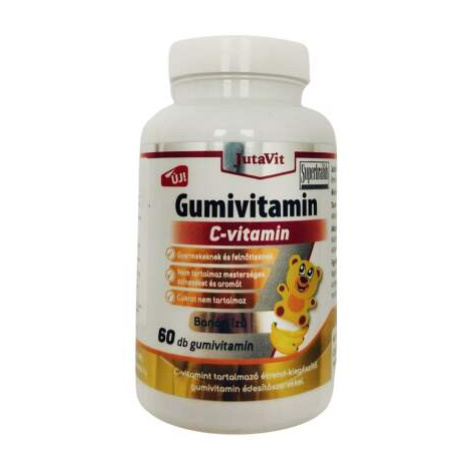 JutaVit Gumkáči Vitamín C 100 mg Kids gumenné medvedíky 60 tabliet