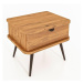 Nočný stolík z dubového dreva v prírodnej farbe Kula - The Beds