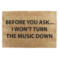 Rohožka z kokosového vlákna 40x60 cm Loud Music – Artsy Doormats