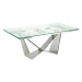 Estila Luxusný rozkladací jedálenský stôl Urbano zo skla 160-220cm