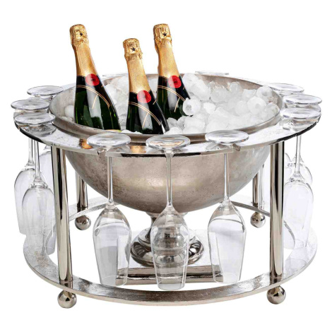 Champagne Time chladič na víno strieborný Kare Design