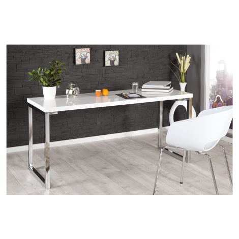 Estila Luxusný elegantný písací stôl White Desk biely