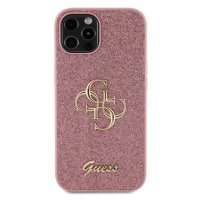 Guess PU Fixed Glitter 4G Metal Logo Apple iPhone 12/12 Pro GUHCP12MHG4SGP Pink