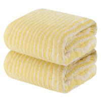 LIVARNO home Froté uterák, 50 x 100 cm, 2 kusy (žltá)