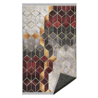 Sivo-vínový prateľný koberec 120x180 cm – Mila Home