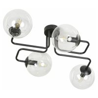 BARI pendant lamp, max. power 4x40W, E14, black-transparent