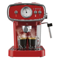 SILVERCREST® KITCHEN TOOLS Espresso kávovar Retro 1973 SEML 1050 A1, červený