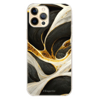 Odolné silikónové puzdro iSaprio - Black and Gold - iPhone 12 Pro