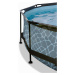 Bazén so strieškou a filtráciou Stone pool Exit Toys kruhový oceľová konštrukcia 360*76 cm šedý 