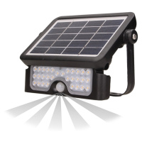 Solárny LED reflektor so senzorom LUX 5W, 4000K, 500lm, IP65, čierny (ORNO)