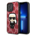 Kryt Karl Lagerfeld iPhone 13 Pro Max 6,7" hardcase red Monogram Ikonik Patch (KLHCP13XPMNIKPI)