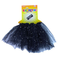 Rappa Detský kostým Sukňa tutu svietiaca čierna 104 – 146 cm