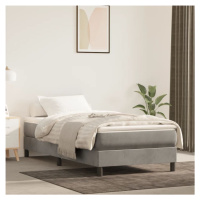 vidaXL Posteľný rám na boxspring bledosivý 80x200 cm, zamat