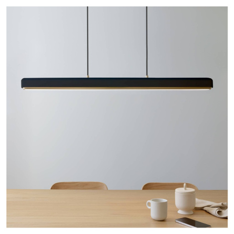 Závesné svietidlo UMAGE LED Hazel Branch, čierna/mosadz, 100 cm