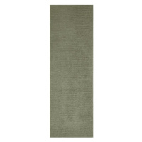 Tmavozelený behúň Mint Rugs Supersoft, 80 x 250 cm