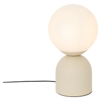 Hotelová elegantná stolná lampa béžová s opálovým sklom - Pallon Trend