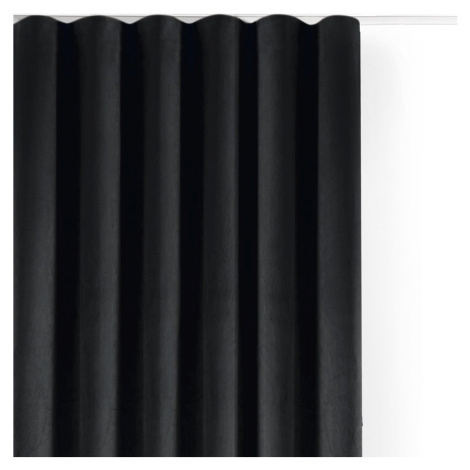 Čierny zamatový dimout záves 200x225 cm Velto – Filumi