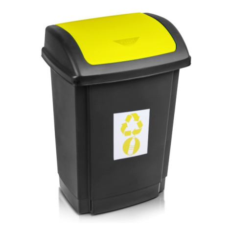 Odpadkový kôš na separáciu 25l žltý SWING, 753742