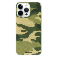 Odolné silikónové puzdro iSaprio - Green Camuflage 01 - iPhone 15 Pro Max