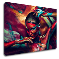 Impresi Obraz Farebný portrét ženy - 90 x 60 cm