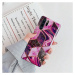 Huawei P40, silikónové puzdro, polygonálny mramorový vzor, Wooze Geometric Marble, farba/fialová