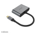 Akasa redukcia USB Type C 2v1, HDMI, D-Sub, 18cm