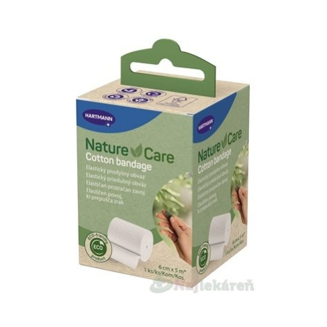 Nature Care Cotton bandage elastický obväz 6 cm x 5 m, 1 ks