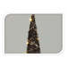 Vianočný LED kužeľ Browee tmavohnedá, 20 LED, 12 x 40 cm