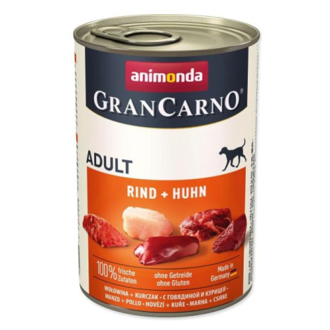 Konzerva Animonda Gran Carno Adult hovädzie a kura 400g