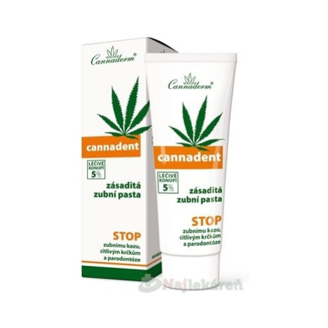 Cannadent zásaditá zubná pasta Cannaderm 75 ml