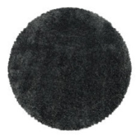 Kusový koberec Fluffy Shaggy 3500 grey kruh - 80x80 (průměr) kruh cm Ayyildiz koberce