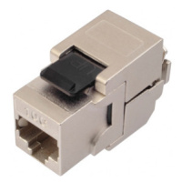 Keystone samozarezávací RJ45 CAT6A STP RJ45 SXKJ-10G-STP-BK-NA (SOLARIX)