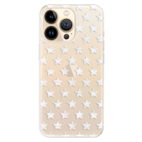 Odolné silikónové puzdro iSaprio - Stars Pattern - white - iPhone 13 Pro Max