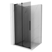 MEXEN/S - Velar L Sprchová zástena posuvná Walk-in 120 x 200, grafit 8 mm, čierna 871-120-003-43