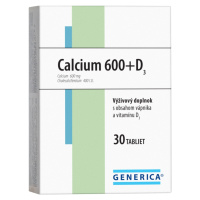 GENERICA Calcium 600+D3 30 tabliet