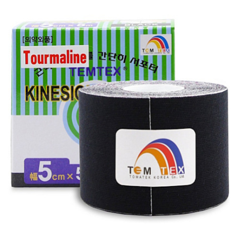 TEMTEX Tejpovacia páska tourmaline čierna 5 cm x 5 m