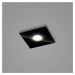 Helestra Nomi LED svetlo 23x23 cm stmieva čierna