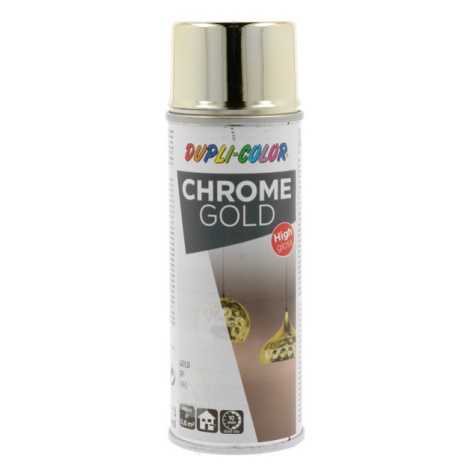 DC CHROME EFFECT - Dekoračný sprej s chrómovým efektom chrómový zlatý 0,2 L